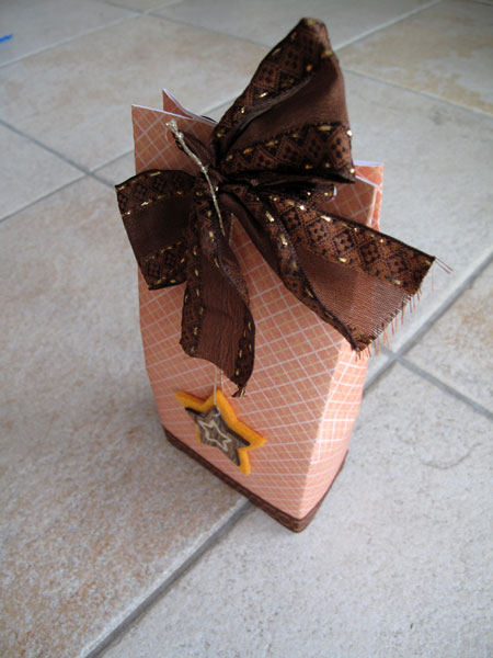 St Nicolaus treatbag :: Orange Checkered
