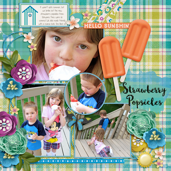 Strawberry Popsicles
