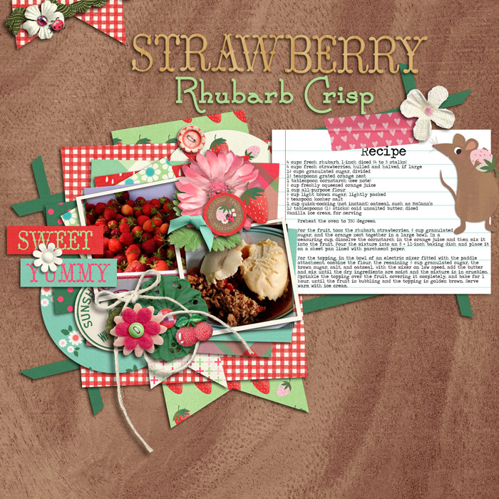 Strawberry Rhubarb Crisp