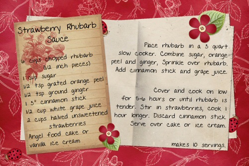 Strawberry Rhubarb Sauce