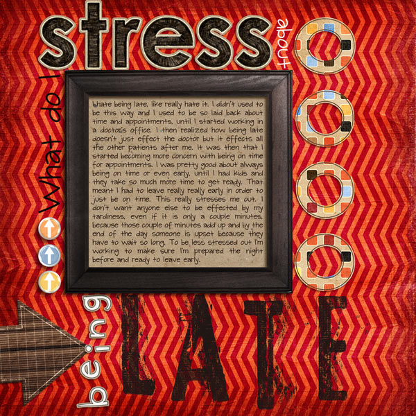 Stress: being late
