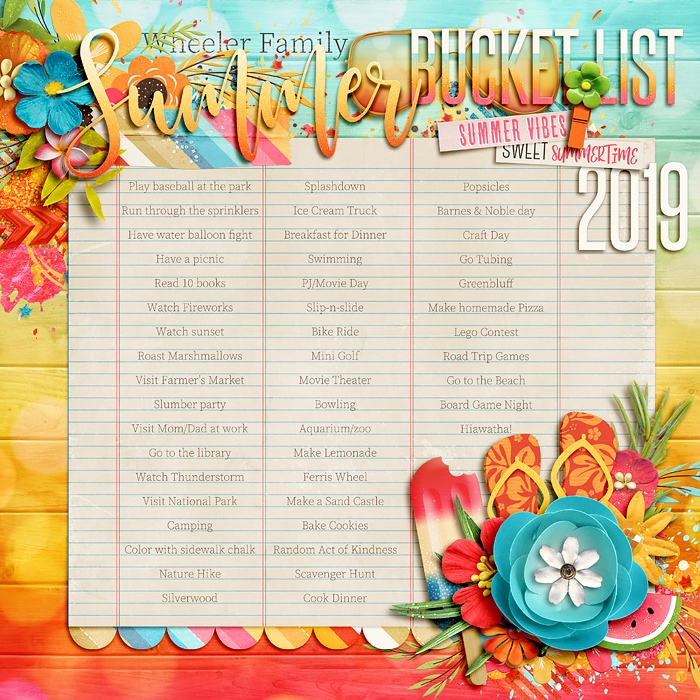 Summer Bucket List