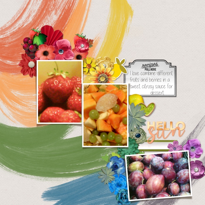Summer fruit salads