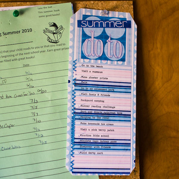 Summer to do list