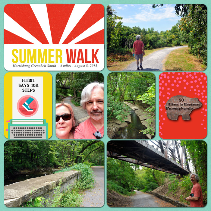 Summer Walk - Harrisburg Greenbelt - page left