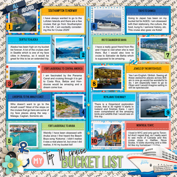 Summer2023-17July- Top 10 Cruises