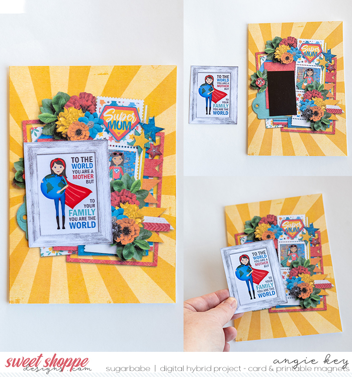 Super Mom Card & Magnet