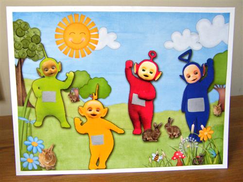 Teletubbies birthday card