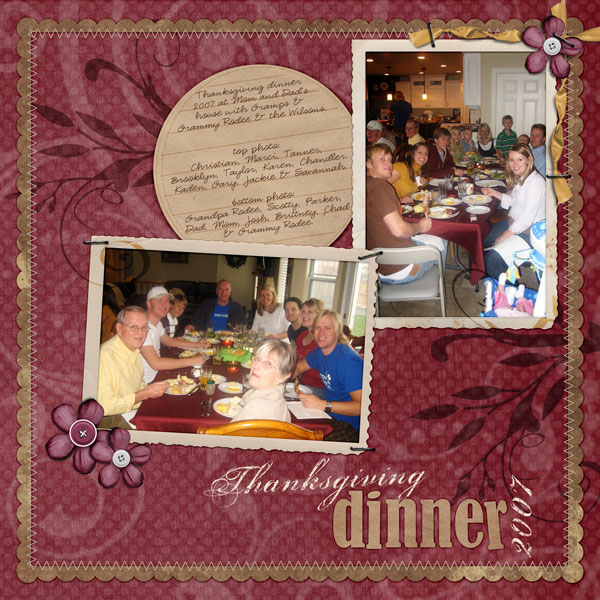 Thanksgiving Dinner 2007