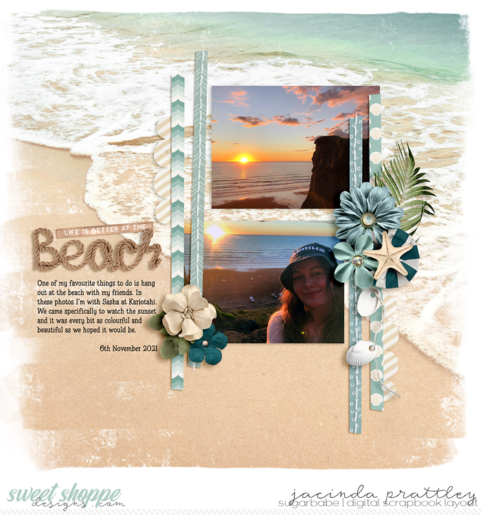 The beach