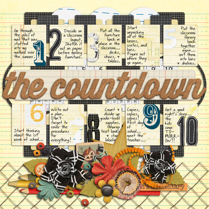 the countdown.