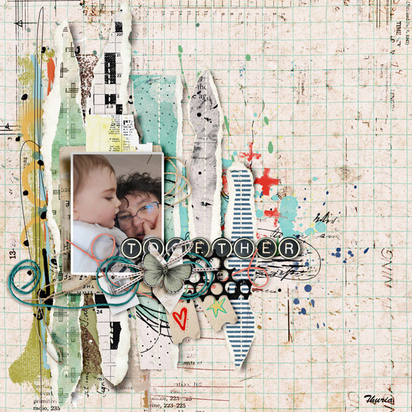 This & That - Challenge 8b - Torn papers