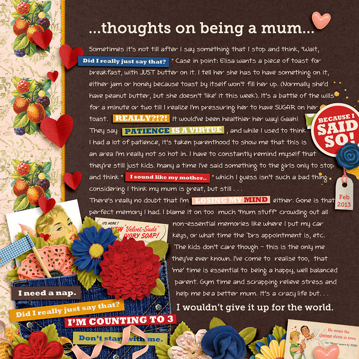 Thoughts on being a mum