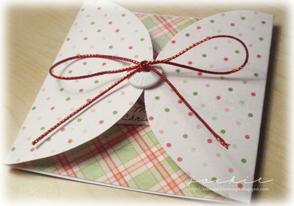 Tied Up Card - Christmas