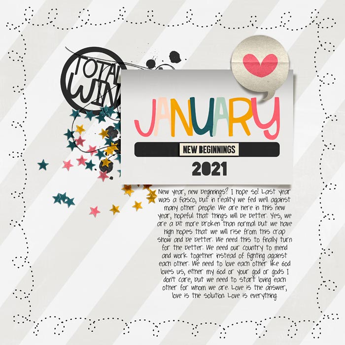 total win January 2021 - Journal Challenge