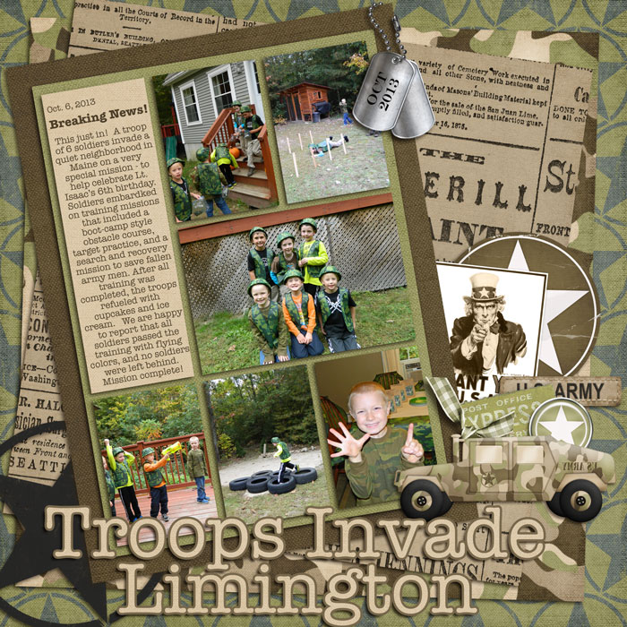Troops Invade Limington