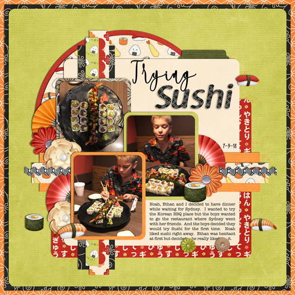 Trying Sushi
