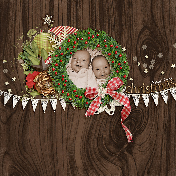 Twins' First Christmas