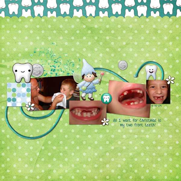 Two front teeth