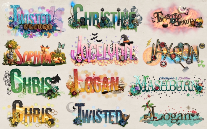 Various nametags
