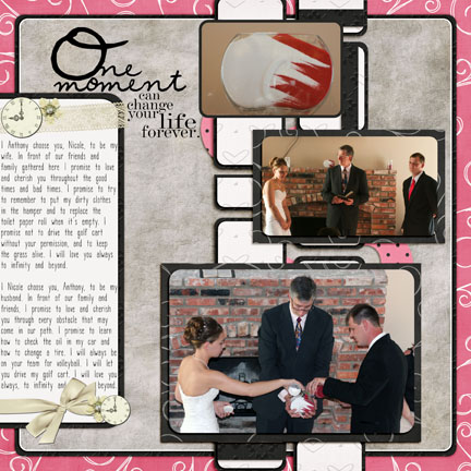 Wedding:  One Moment