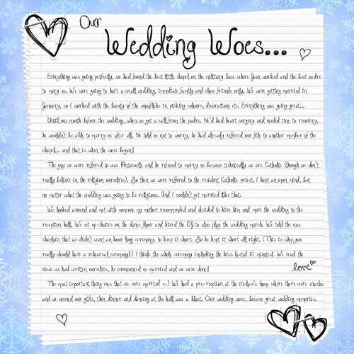 Wedding Woes