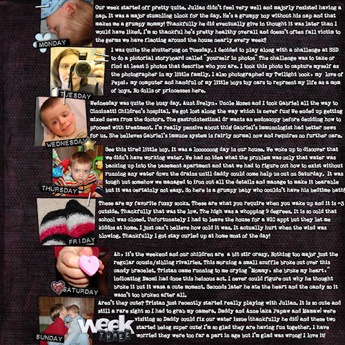 week three...