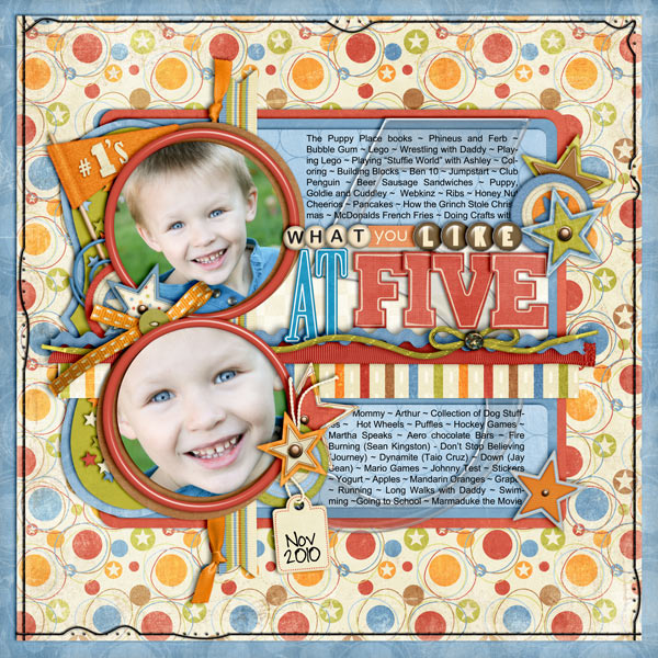 What You Like at Five