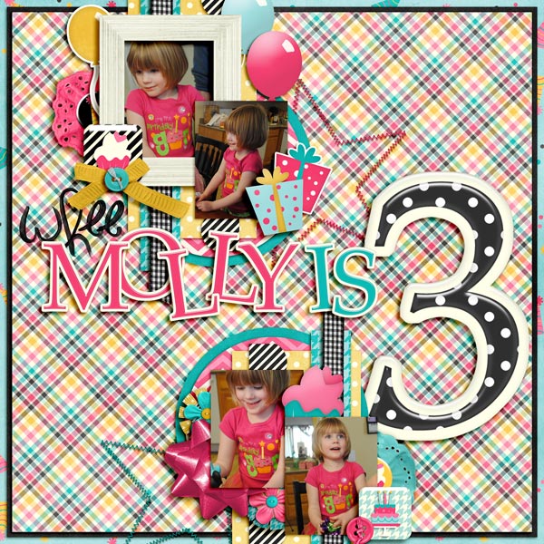 Whee Molly is 3