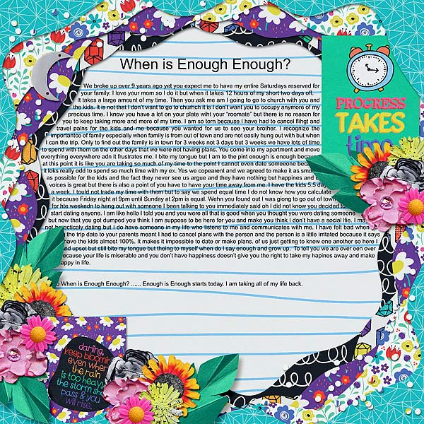 WHen is Enough Enough