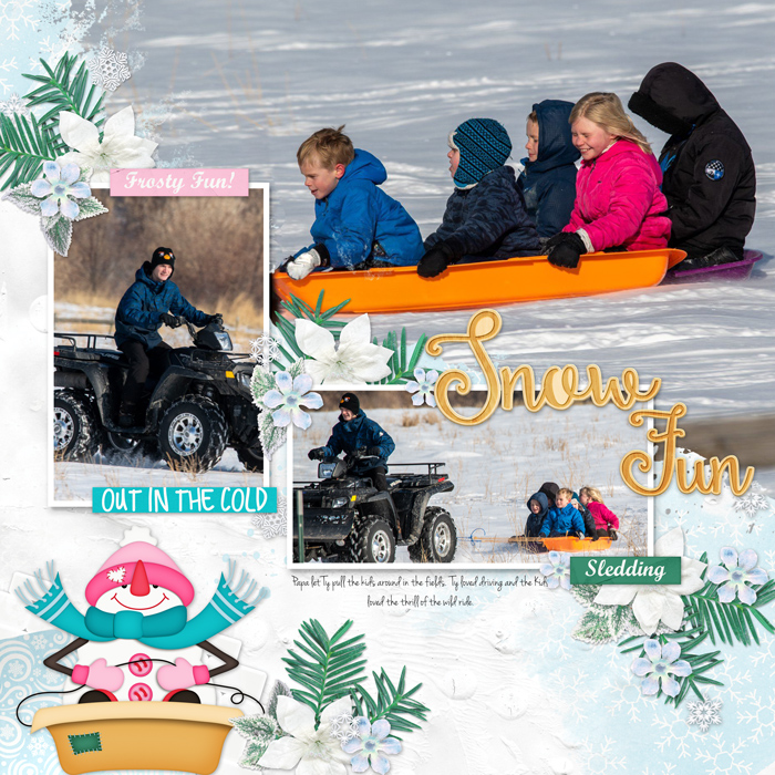Winter sledding