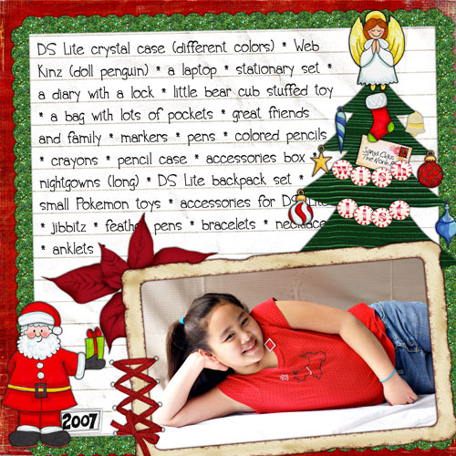 Wish List 2007-Raegan