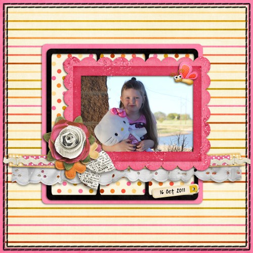 With Hello Kitty at the Park