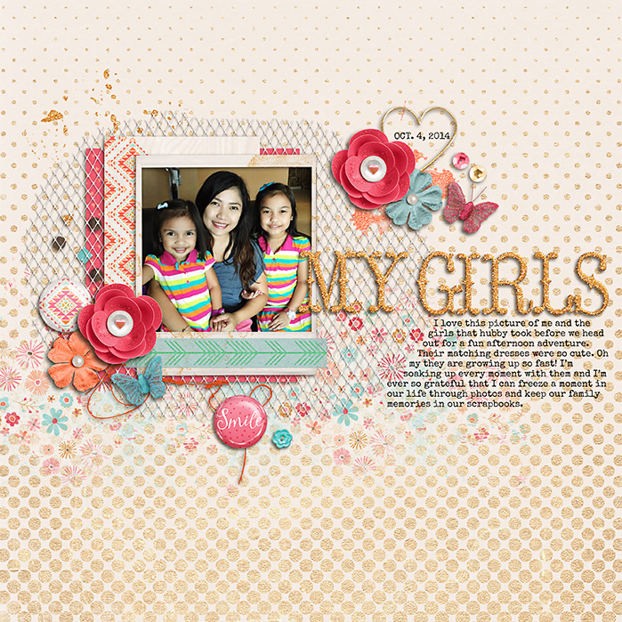 With the girls