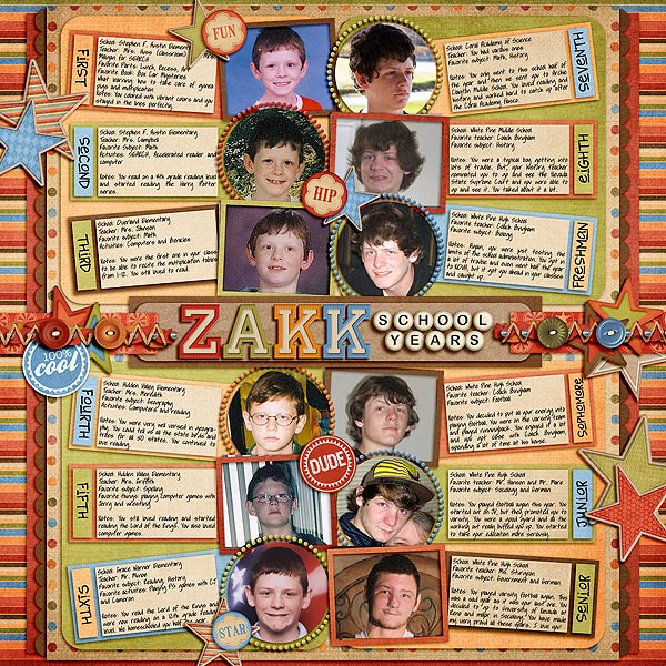 Zakk school years