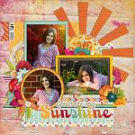 This layout uses the template and kits from the Sweet Shoppe Facebook Hop on 10 Feb 2013