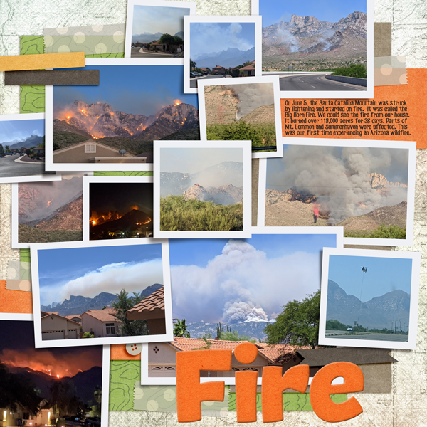 Fire-Scrapbook-Page