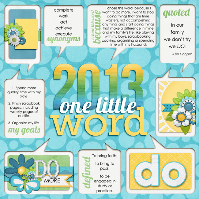 OneLittleWord2013