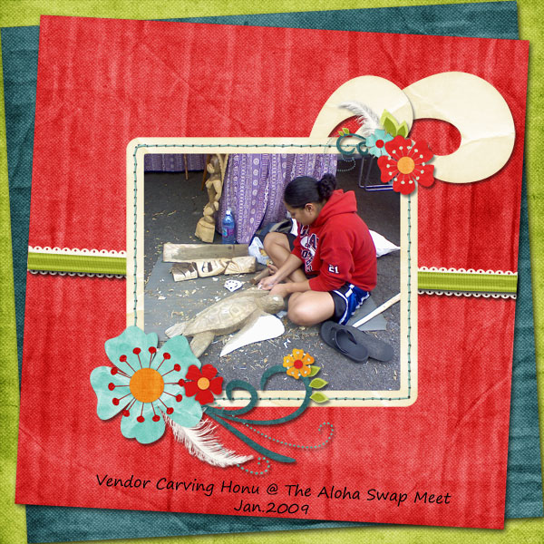 Vendor-carving-honu