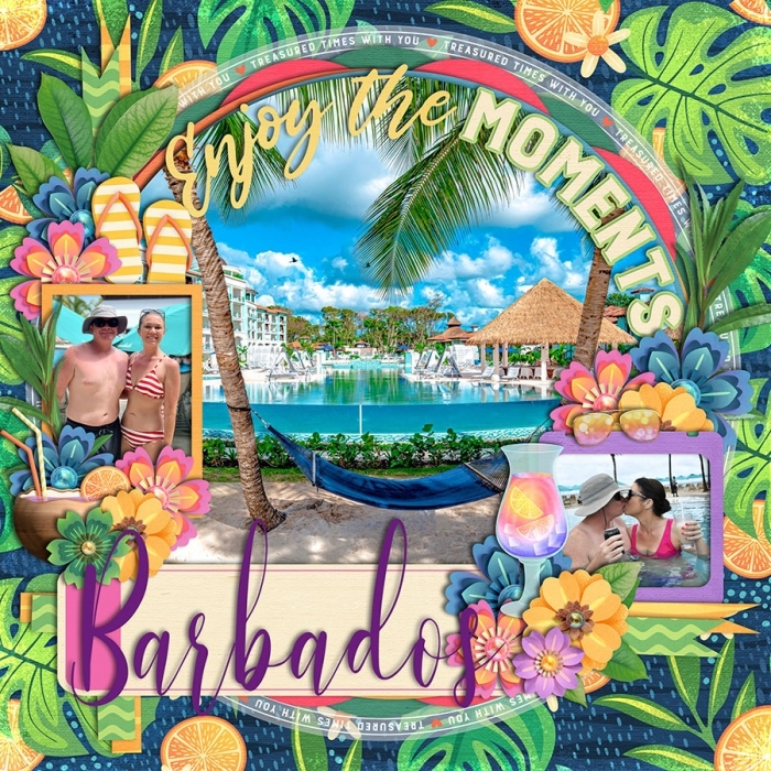 Barbados Vacation Book Title Page
