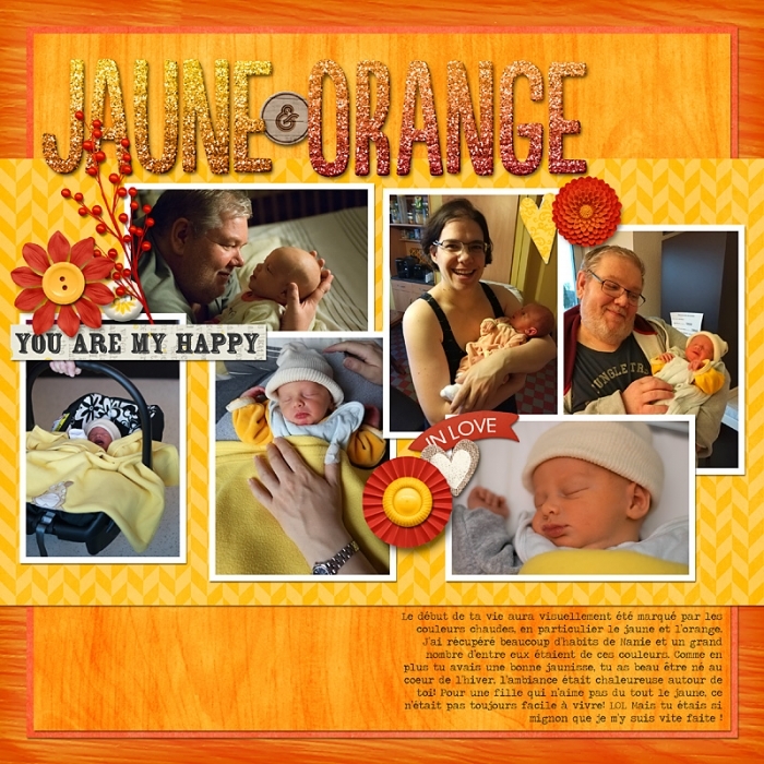 Yellow and orange