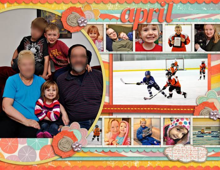 April Calendar Page