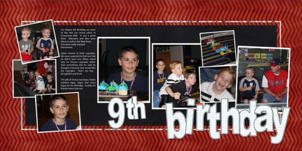 Aidan's 9th Birthday