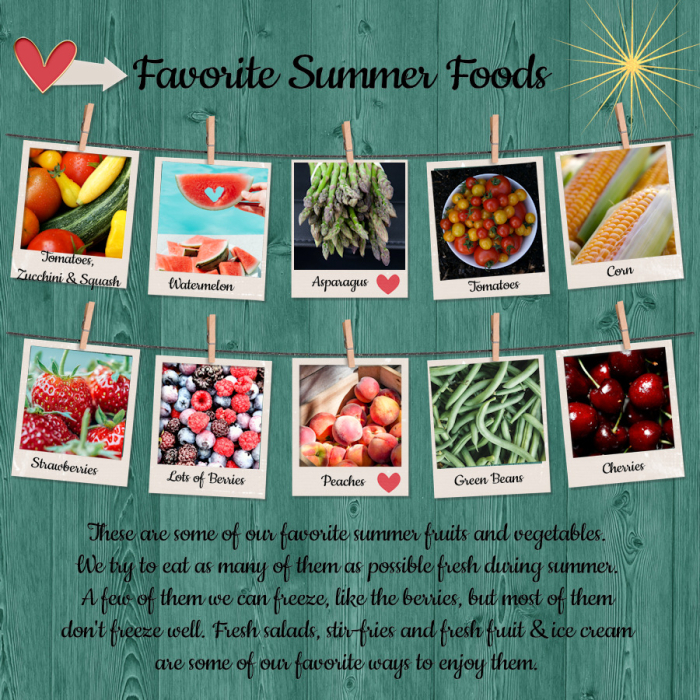 7/4 Favorite Summer Foods