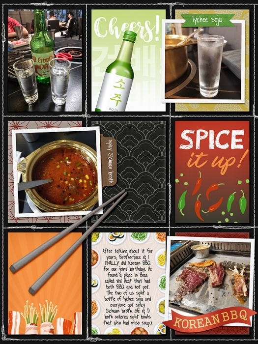October album - Korean BBQ &amp; hot pot - left