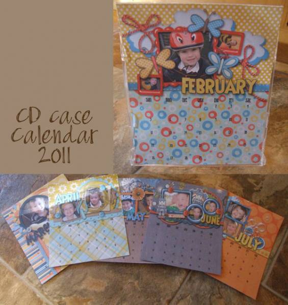 CD Case Calendar