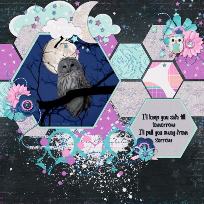 April Bingo # 12 hexagons