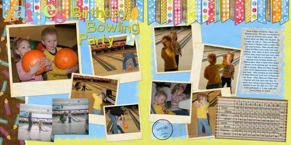 Zaine's Birthday Bowling Party