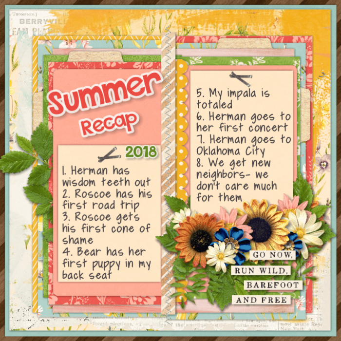Summer Recap