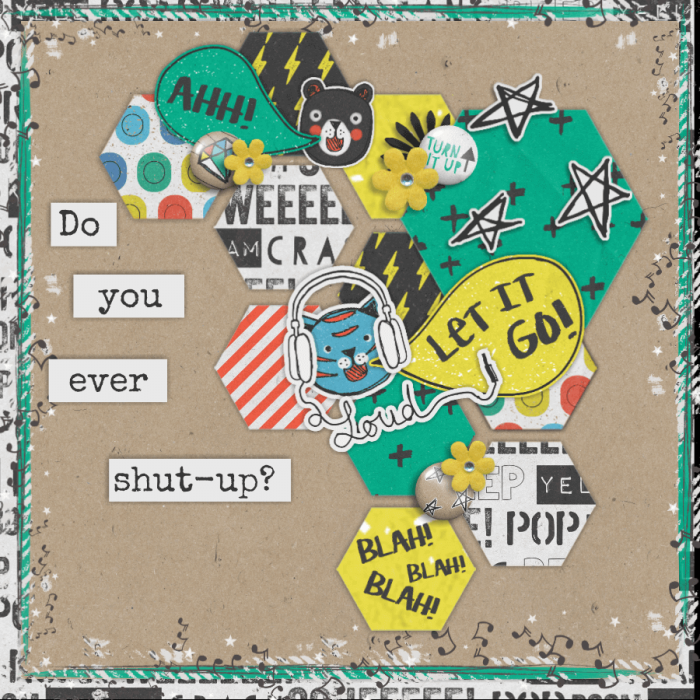 Scrap with feat. Designer august bingo